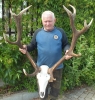 MEDAL BRĄZOWY otrzymał wieniec jelenia byka pozyskanego przez kolegę Sławka w obwodzie 248, dnia 28.02.2022r., - waga tuszy tylko 114 kg.